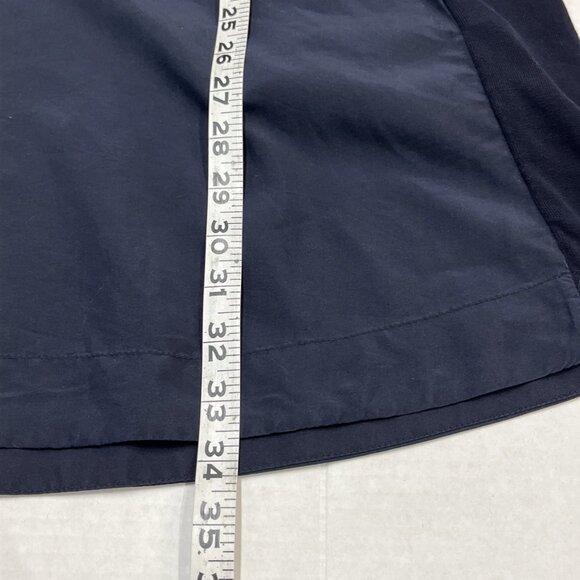 COS Dress Womens M Navy Blue Cotton Modal Blend‎ Asymmetric  Boxy Midi Lagenlook - Picture 5 of 6